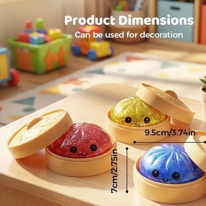 Expressive Dumpling Squishy - Blind Box, Mysecret Bun Fidget Toy