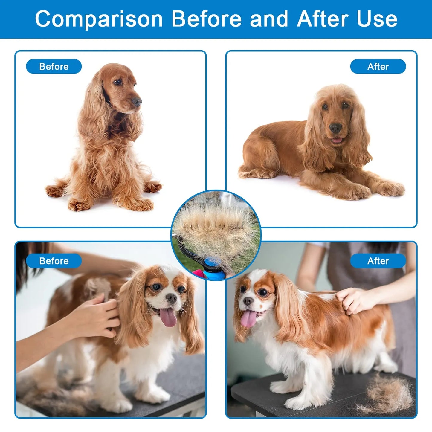 🔥Hot Sale 55% OFF🔥 Pain-Free Dematting Undercoat Rake for Pets