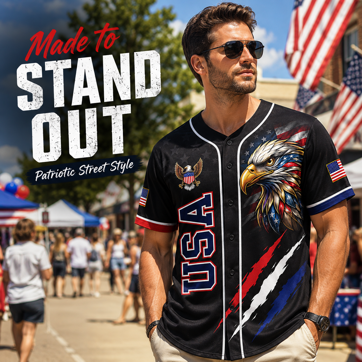 🔥HOT SALE 55% OFF 🇺🇸🦅American-style baseball jersey