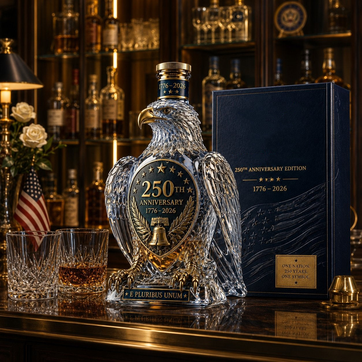 🔥HOT SALE 55% OFF🦅Bald Eagle Whiskey Bottle -250th Anniversary Commemorative Bottle