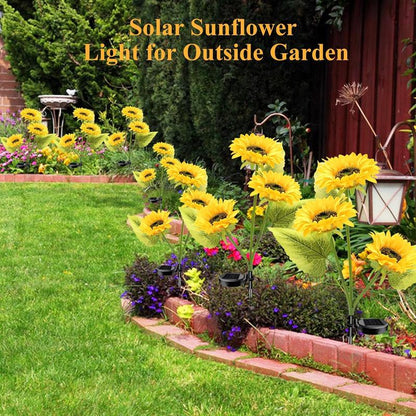 🔥🌻Last Day Sale 49% OFF🌞Solar LED Sunflower Garden Lights-29.6inch/74cm