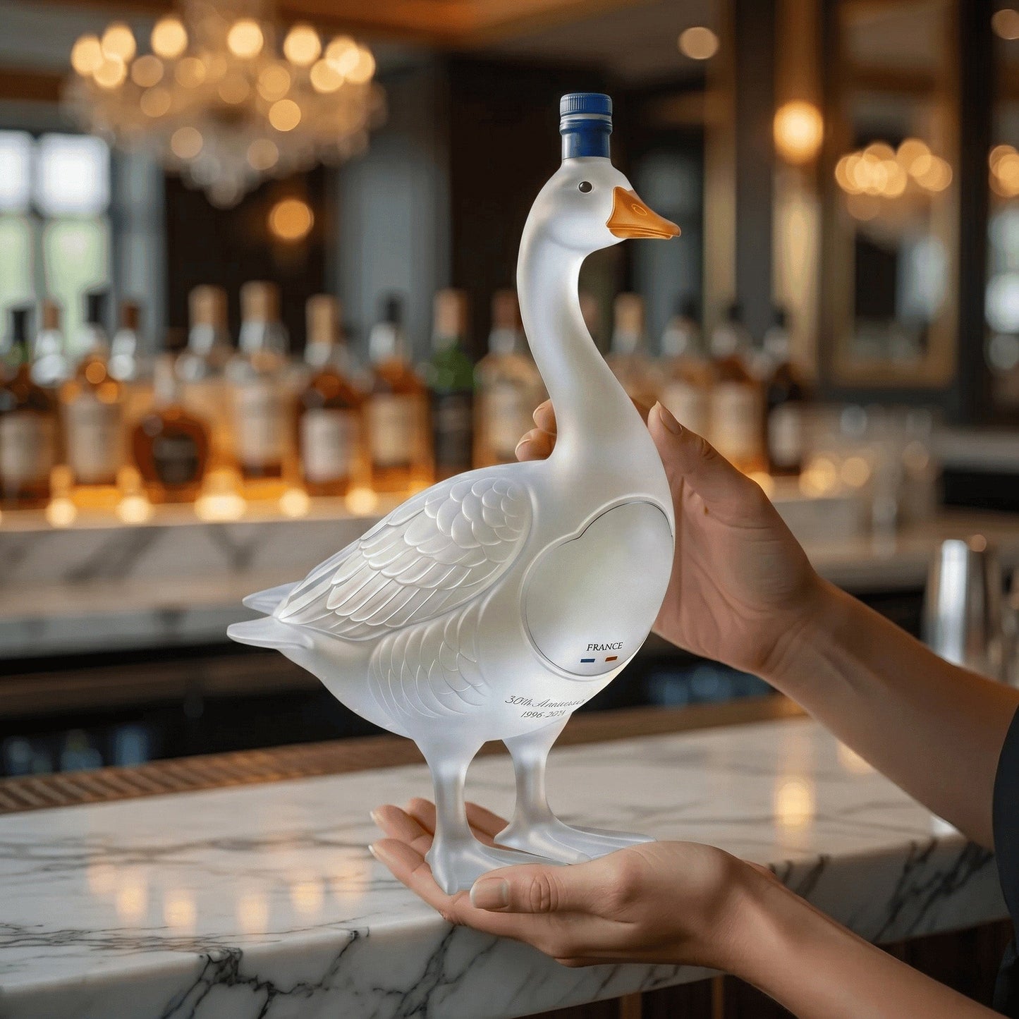 🔥Last Day 55% OFF🪿GY Goose 30th Anniversary 3D Sculpted V0dka Bottle