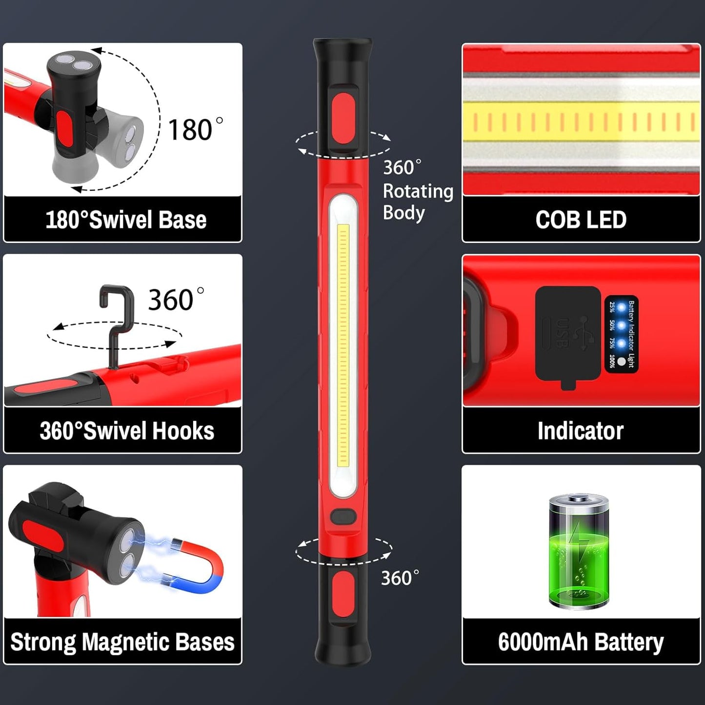 🔥HOT SALE 55% OFF💡Under Hood Work Light Bar