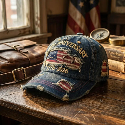 🔥Hot Sell 🇺🇸 Limited Edition ✨2026 USA 250th Anniversary Patriotic Hat – Vintage Heritage Baseball Cap (1776–2026)