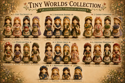 🎁Last Day:49% OFF🧵 Tiny Worlds Collection – Patchwork DIY Kit Series