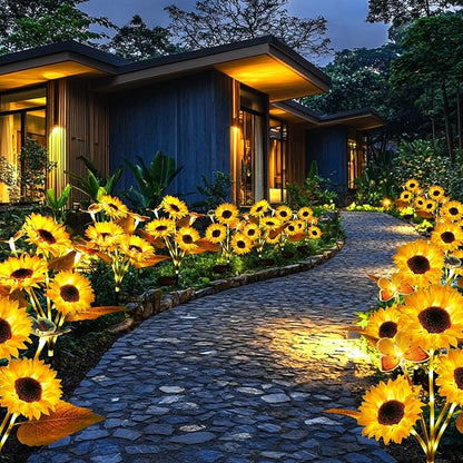 🔥🌻Last Day Sale 49% OFF🌞Solar LED Sunflower Garden Lights-29.6inch/74cm