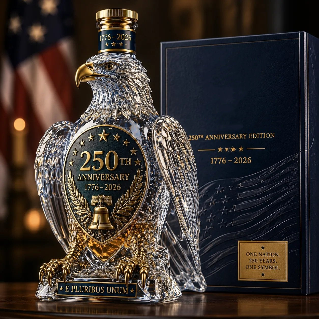 🔥HOT SALE 🦅Bald Eagle Whiskey Bottle -250th Anniversary Commemorative Bottle