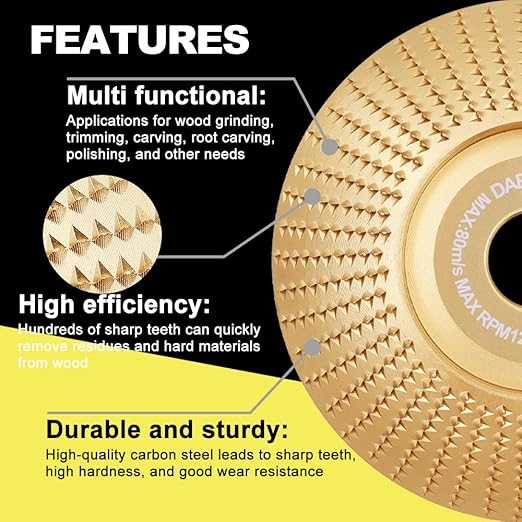 🔥🔨 Pro-Grade Wood  Carving Discs [3 PCS]