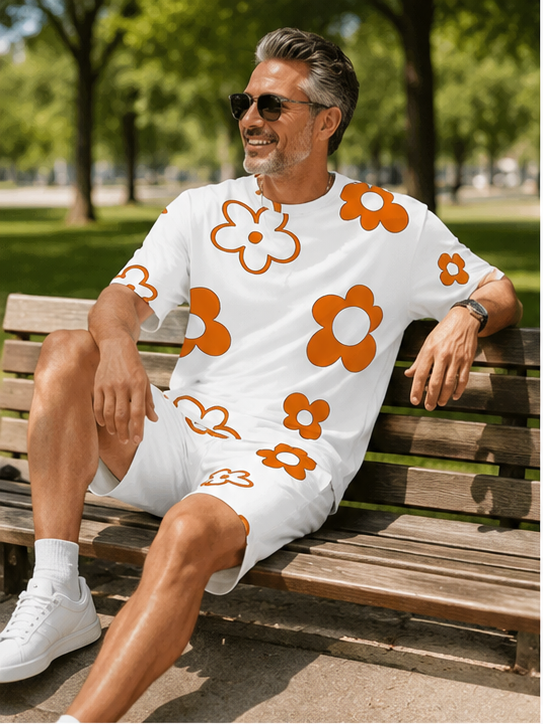 Hot Sale🌺 Men's Floral Print 2-Piece Summer Set