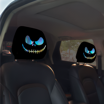 🔥Summer Promotion 55% OFF💥😆 Funny Cartoon Car Headrest Covers – 2PCS Universal Fit 🚗
