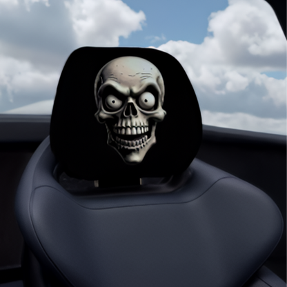 🔥Summer Promotion 55% OFF💥😆 Funny Cartoon Car Headrest Covers – 2PCS Universal Fit 🚗