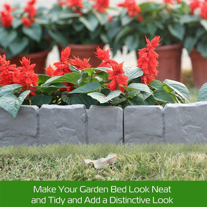 Faux Stone Garden Edging Border – Natural Rock Look Landscape Edge