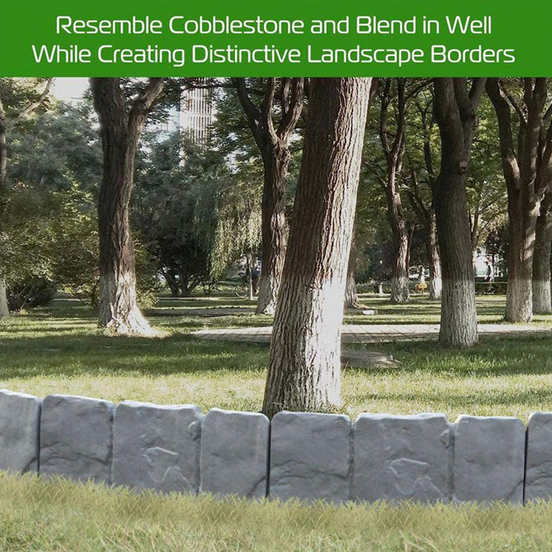 Faux Stone Garden Edging Border – Natural Rock Look Landscape Edge