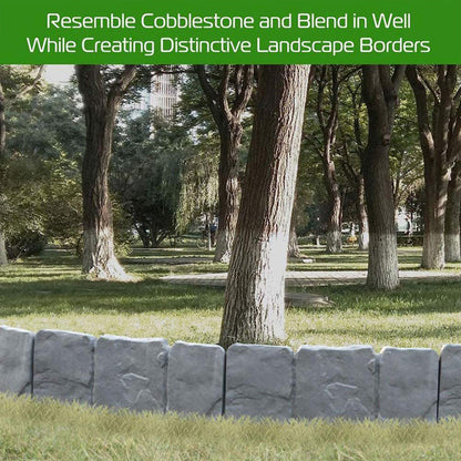 Faux Stone Garden Edging Border – Natural Rock Look Landscape Edge