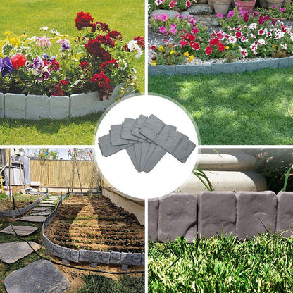 Faux Stone Garden Edging Border – Natural Rock Look Landscape Edge
