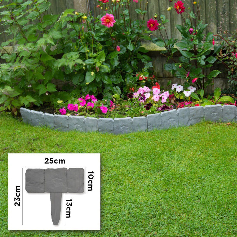 Faux Stone Garden Edging Border – Natural Rock Look Landscape Edge