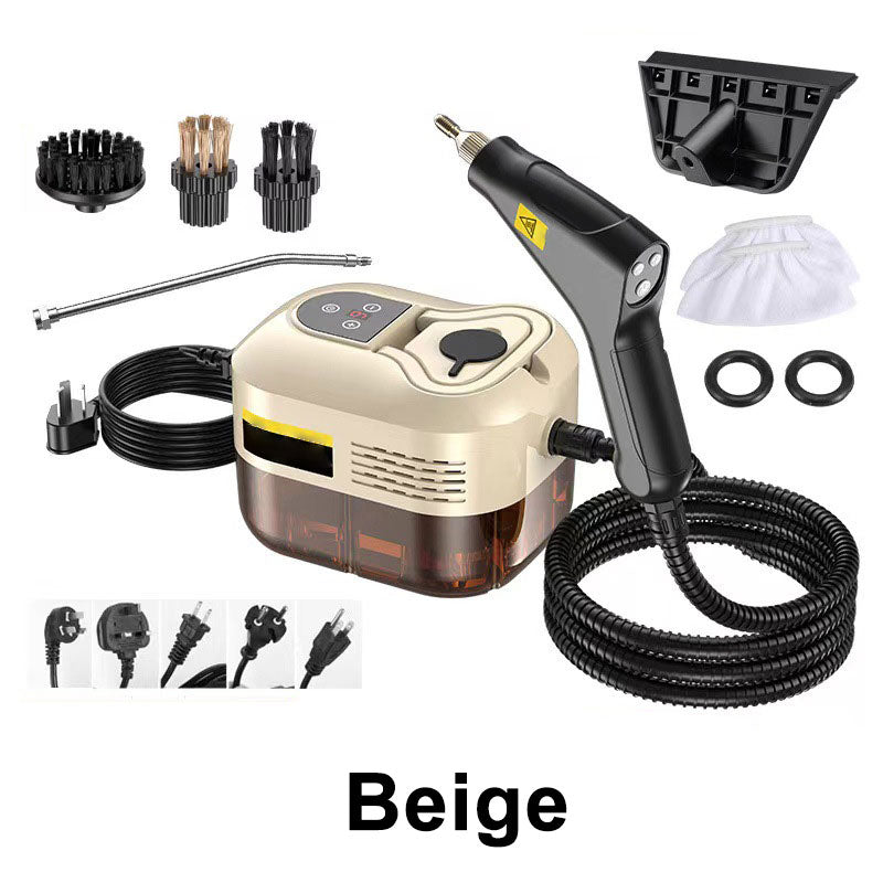 🧼 50% OFF NOW! 💨 Handheld Steam Cleaner – 105°C High Temp, 6-Level Adjustable Steam & 9 Accessories 🚿