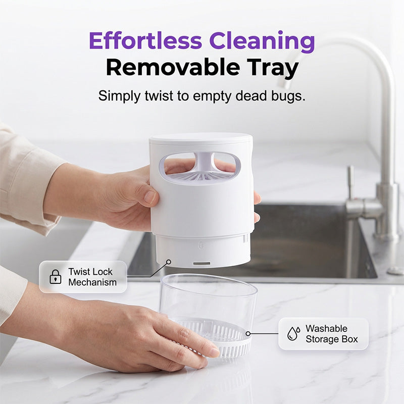 🌙HOT SALE 50% OFF🔥Quiet UV Mosquito Trap – Chemical-Free & Safe for Kids & Pets🦟