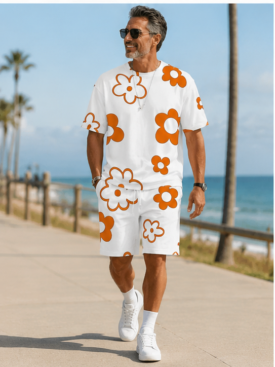 Hot Sale🌺 Men's Floral Print 2-Piece Summer Set
